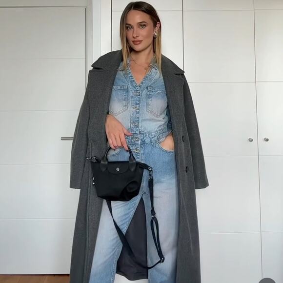 ZARA Z1975 PINK DYED DENIM JUMPSUIT - Picture 2 of 9